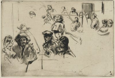 Ratcliffe Highway, 1861 (ponto de seca no papel) de James Abbott McNeill Whistler