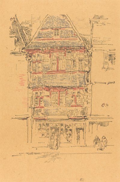 Red House, Paimpol, 1893. de James Abbott McNeill Whistler