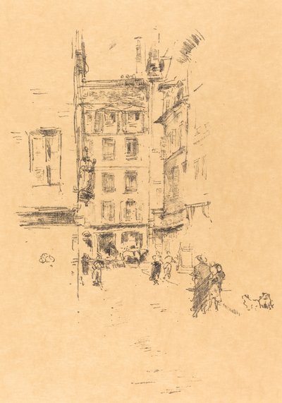 Rua Furstenburg, 1894. de James Abbott McNeill Whistler