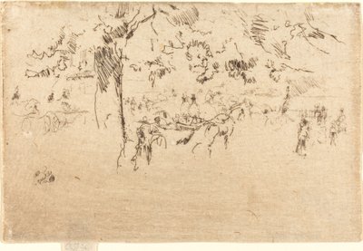 Parque de São Tiago, c. 18841886. de James Abbott McNeill Whistler