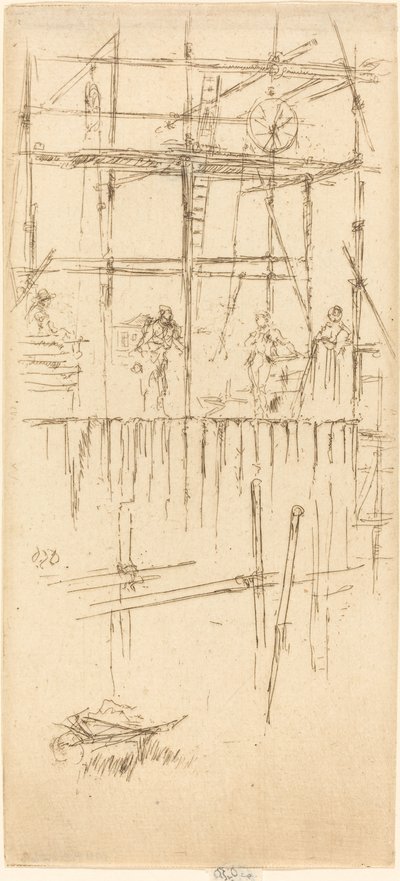 Andaime de Sabóia, c. 1887. de James Abbott McNeill Whistler