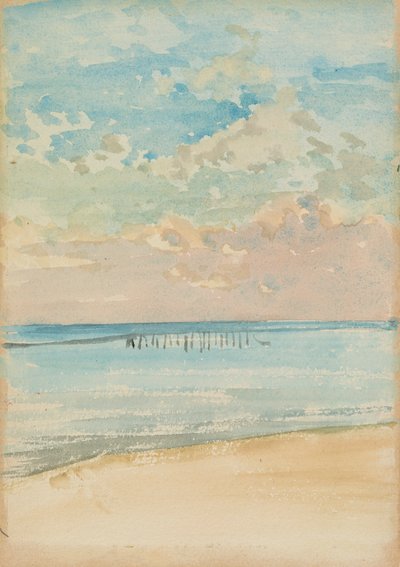 Southend - Sunset, 1882-1884. de James Abbott McNeill Whistler
