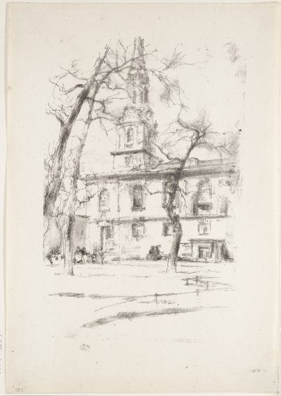St. Giles-in-the-Fields, 1896 de James Abbott McNeill Whistler