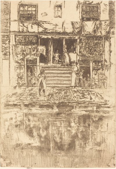 Steps, Amsterdã, 1889. de James Abbott McNeill Whistler