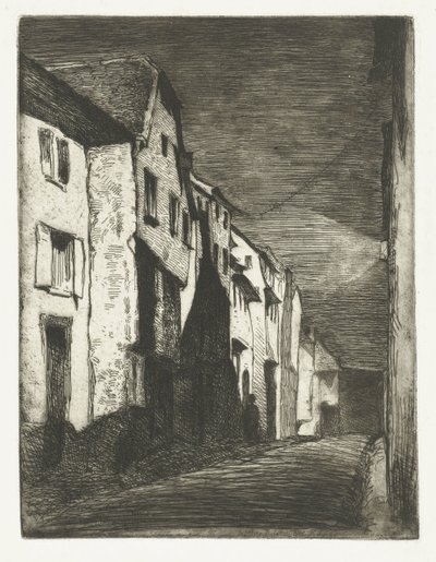Straat em Saverne
Rua de Saverne
Doze gravuras da natureza (título da série) de James Abbott McNeill Whistler