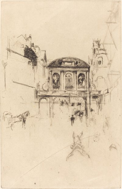 Barra do Templo, c. 1877. de James Abbott McNeill Whistler