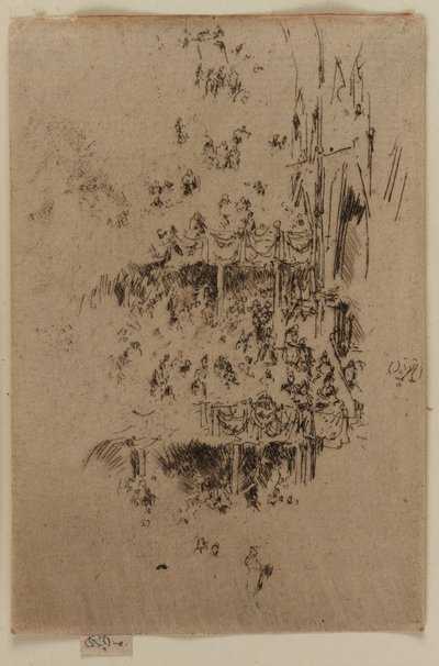 O Jubileu da Abadia, 1887. de James Abbott McNeill Whistler