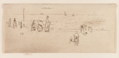 A Praia, Ostende, 1887. de James Abbott McNeill Whistler