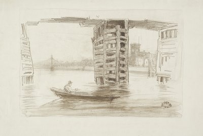 A ponte larga, 1878 de James Abbott McNeill Whistler