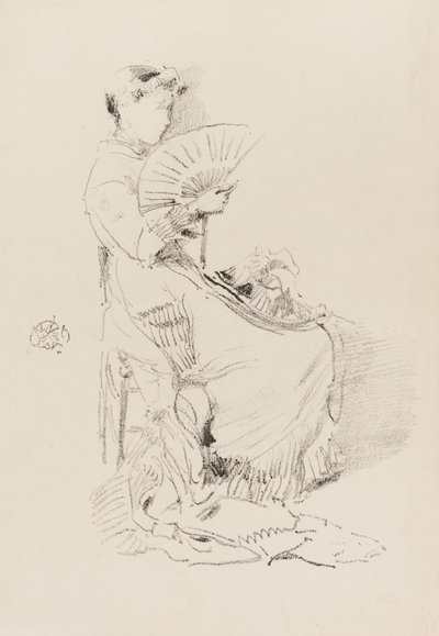 O Ventilador, 1879. de James Abbott McNeill Whistler