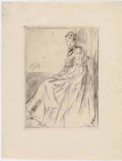 A Carta Matilde, sentada, 1873. de James Abbott McNeill Whistler