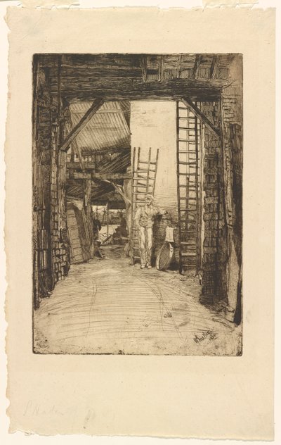 O Queimador de Cal, 1859. de James Abbott McNeill Whistler