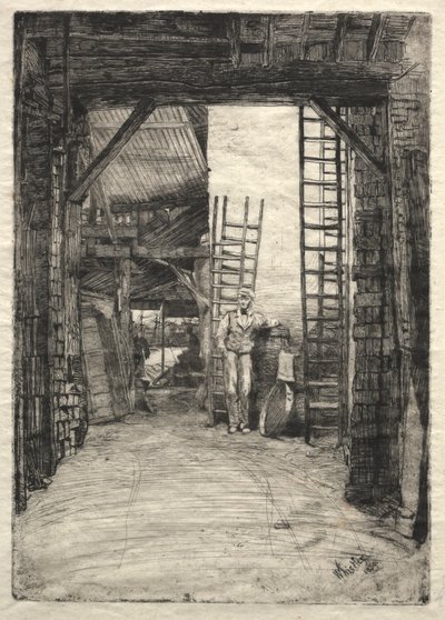 O Queimador de Cal, 1859. de James Abbott McNeill Whistler