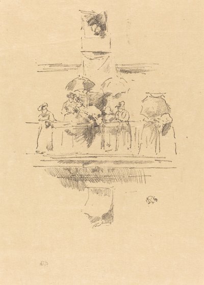 The Little Balcony, 1894. de James Abbott McNeill Whistler
