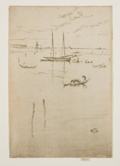 A Pequena Lagoa, das Doze Gravações, também conhecida como o Primeiro Conjunto de Veneza de James Abbott McNeill Whistler