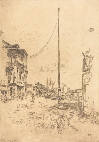 O Pequeno Mastro, 1880. de James Abbott McNeill Whistler