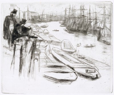The Little Pool, No.1 (gravura) de James Abbott McNeill Whistler