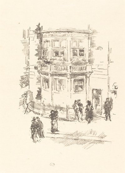 A janela do gerente, Gaiety Theatre, 1896. de James Abbott McNeill Whistler