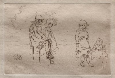 As crianças Menpes. de James Abbott McNeill Whistler