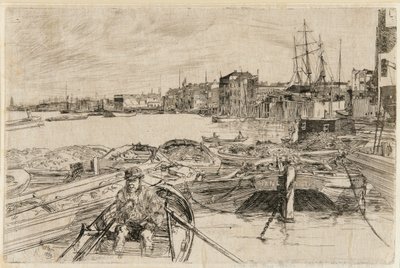 A piscina, 1859. de James Abbott McNeill Whistler