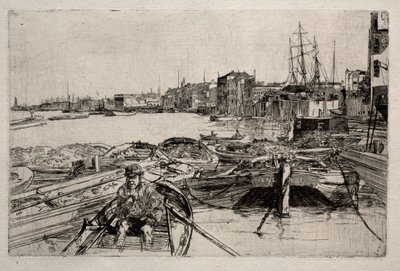 A piscina, 1859. de James Abbott McNeill Whistler