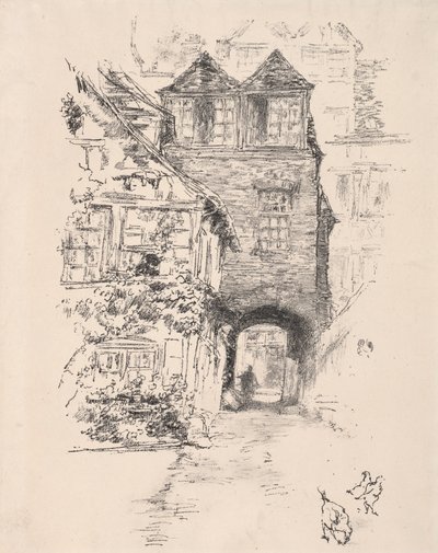 Casa dos Sacerdotes, Rouen, 1894. de James Abbott McNeill Whistler
