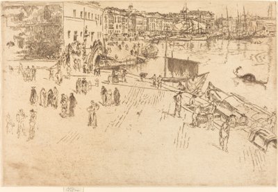 O Riva, No.I, 18791880. de James Abbott McNeill Whistler