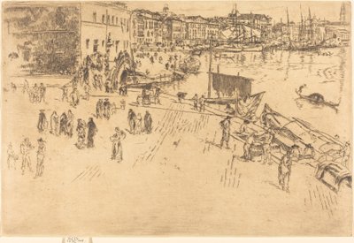 O Riva, No.I, 18791880. de James Abbott McNeill Whistler