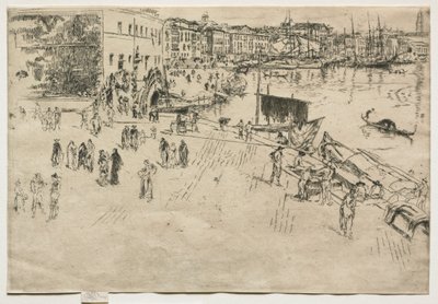 O Riva, n ° 1, 1880. de James Abbott McNeill Whistler