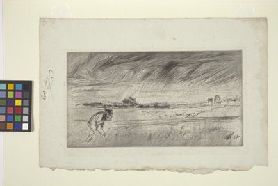 A Tempestade (ponto seco) de James Abbott McNeill Whistler