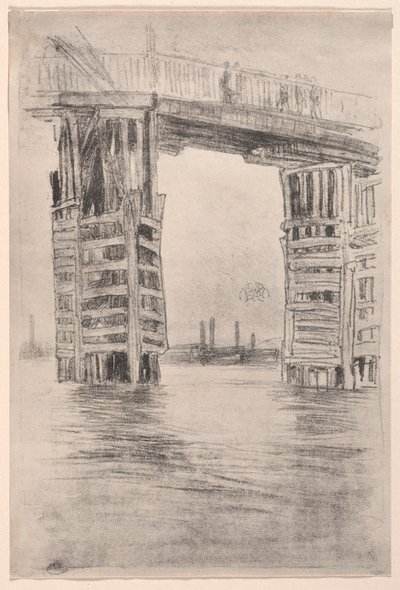 A ponte alta, 1878. de James Abbott McNeill Whistler