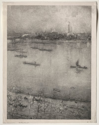 O Tamisa, 1896. de James Abbott McNeill Whistler
