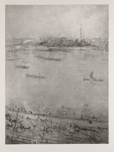 O Tamisa, 1896 de James Abbott McNeill Whistler