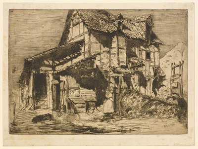 O cortiço inseguro, 1858. de James Abbott McNeill Whistler