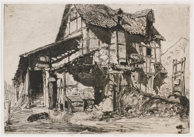 O Cortiço Inseguro. Um dos Doze Estigmas da Natureza O Conjunto Francês, 1858. de James Abbott McNeill Whistler