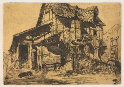 O Cortiço Inseguro A Antiga Fazenda, 1858. de James Abbott McNeill Whistler