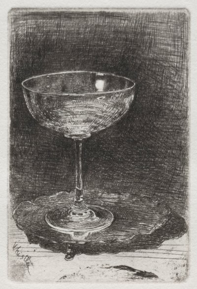 O copo de vinho, 1858. de James Abbott McNeill Whistler