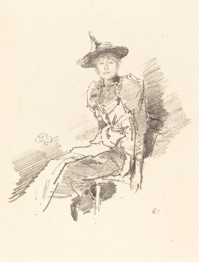 The Winged Hat, 1890. de James Abbott McNeill Whistler