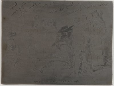 Título para o conjunto francês, 1858. de James Abbott McNeill Whistler