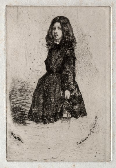Doze gravuras da natureza: Annie, 1858. de James Abbott McNeill Whistler