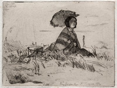 Doze gravuras da natureza: En Plein Soleil, 1858. de James Abbott McNeill Whistler