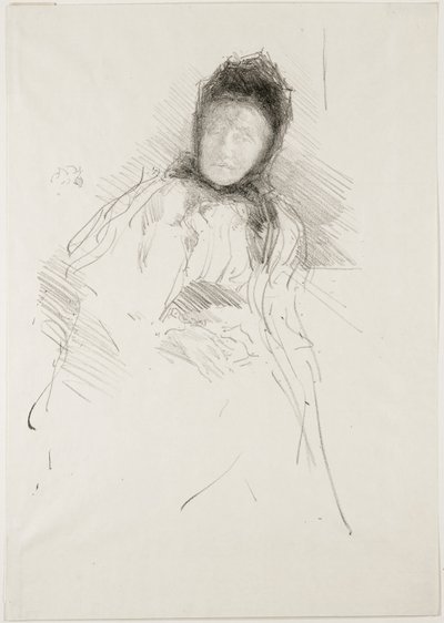 Esboço inacabado de Lady Haden, 1895 de James Abbott McNeill Whistler