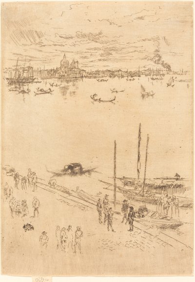 Veneza vertical, 1879-1880. de James Abbott McNeill Whistler