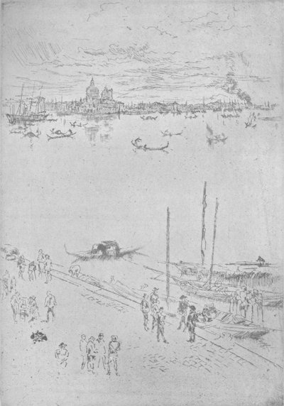 Veneza na vertical, c1880, 1904 de James Abbott McNeill Whistler