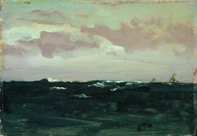 Violet e Blue: Entre os Rolos, c.1893 (óleo sobre painel) de James Abbott McNeill Whistler