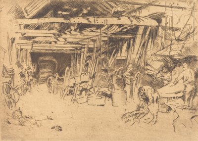 Wheelwright, 18791880. de James Abbott McNeill Whistler