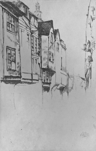 Rua Wych, 1877, 1904 de James Abbott McNeill Whistler