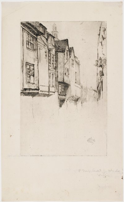 Wych Street, Londres, 1877. de James Abbott McNeill Whistler
