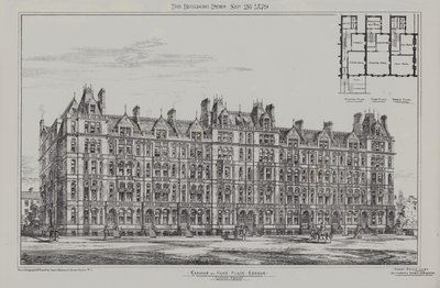 Cadogan Terrace, Cadogan e Hans Place Estate, Chelsea, 1879 de James Akerman