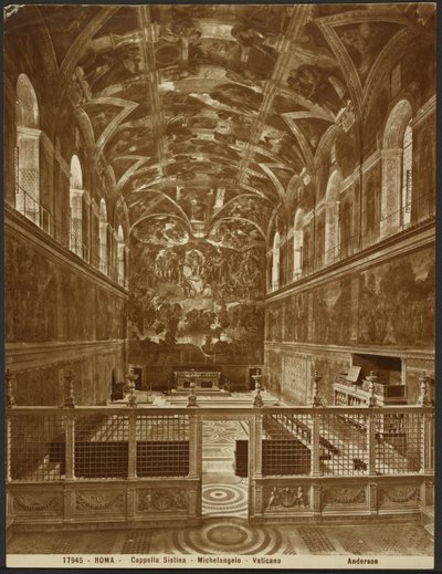 Capela Sistina de Miguel Ângelo de James Anderson